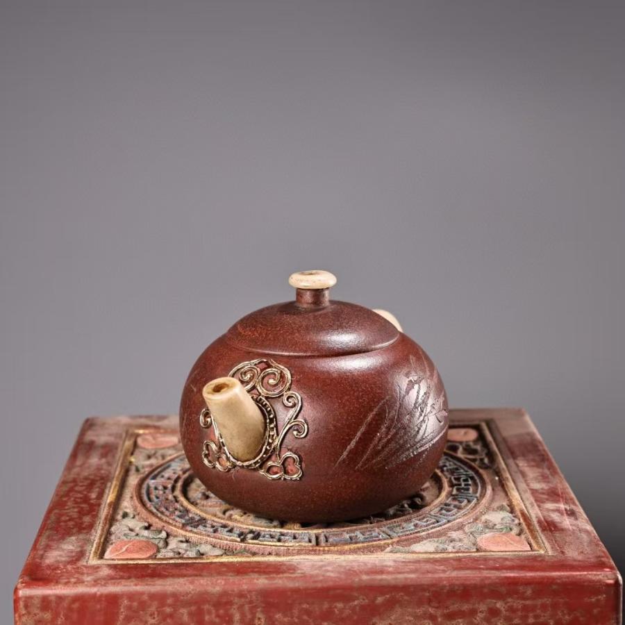 紫砂壷 中国美術 竜亀壺 茶壷 原鉱紫泥  置物 紫砂壷 中国美術 竜亀壺 茶壷 原鉱紫泥 置物