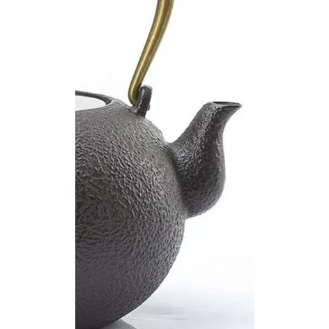 中国古美術.鉄瓶.鋳鉄.ケトル.手作り鉄壺.1200ml.キャンプ用 