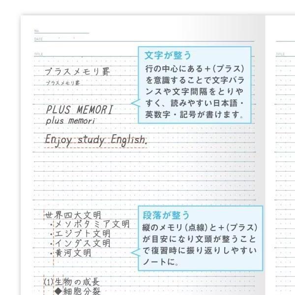 ノート Trees プラスメモリ B罫 30枚 セミB5 バイオレット 学習 学生 社会人 勉強 書きやすい [02] 〔メール便対象〕｜daliha｜05