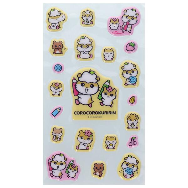 【稀少】コロコロクリリン☆ぴっかりストラップ レトロ コロコロクリリン ぷっくりシール ツヤツヤ 立体 サクラ