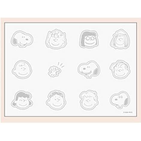 スヌーピー メモパッド シール付 アイボリー 4柄 64枚入 Yummy Cookie