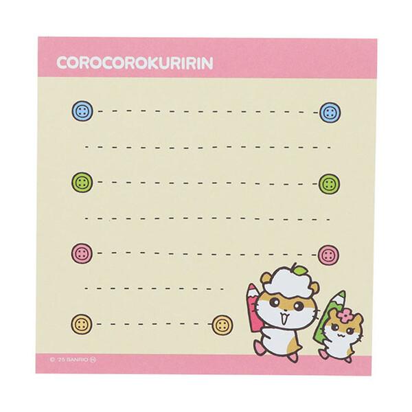 レトロ コロコロクリリン スクエアメモ 4柄×各20枚 PET表紙 サクラ