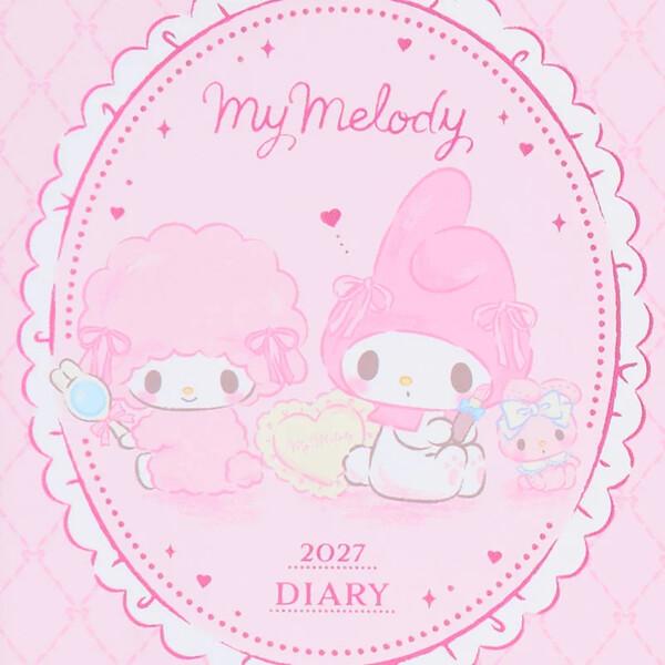 2027年版】 手帳 マイメロディ B6 1月始まり ウィークリー 週間レフト