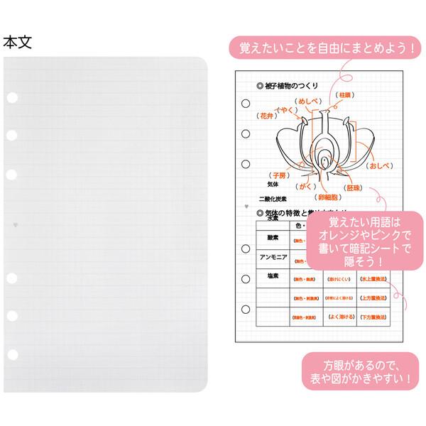 東大卒 みおりん Study Time リフィル B6 横罫線/方眼/暗記用