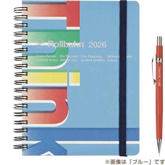 2026年 手帳 ロルバーンダイアリー ワード L ブルー Think マンスリー