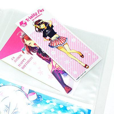 ブロマイド収納ホルダー L判・2L判対応 ポストカード チケット 半券