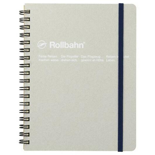 ロルバーン ポケット付メモ クラフト L グレー カスタム リングノート