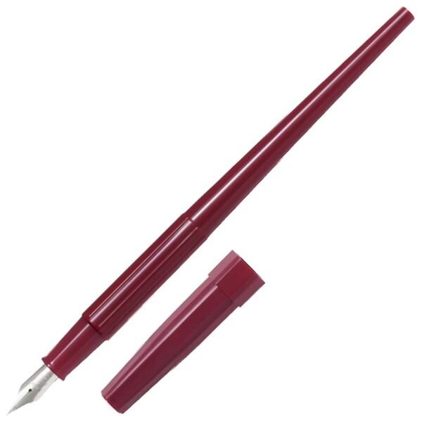 万年筆 ペン習字に最適なデスクペン レッド 収納に便利なサイズ EF