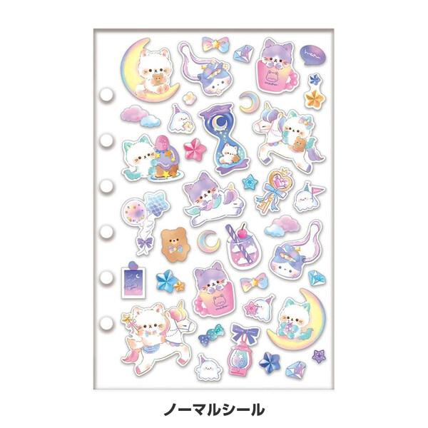 ボンボンドロップシール バインダーセット ナイトミャウ 猫 ユニコーン