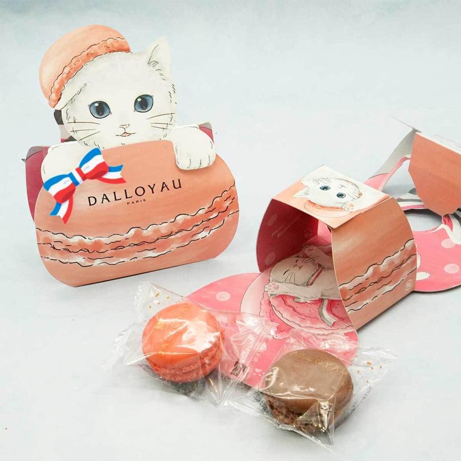 DALLOYAU（ダロワイヨ） 猫型ニャカロン ピンク スイーツ マカロン