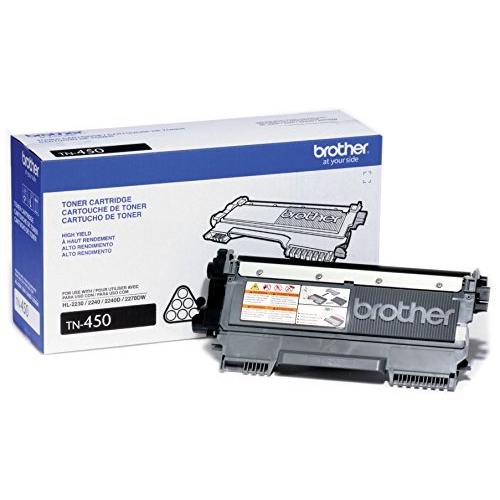 北米版 ブラザー純正高性能トナーカートリッジ、TN450、交換用ブラ Brother Genuine High-Yield Toner Cartridge, TN450, Replaceme