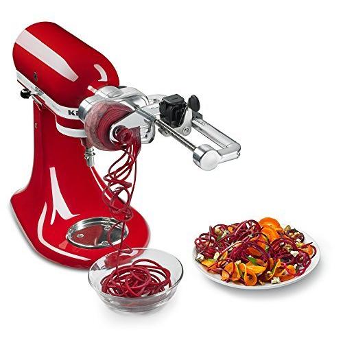 アウトレットオンライ KitchenAid KSM2APCスパイライザープラスアタ 北米版 KitchenAid KSM2APC Spiralizer Plus Attachment with Peel， Cor