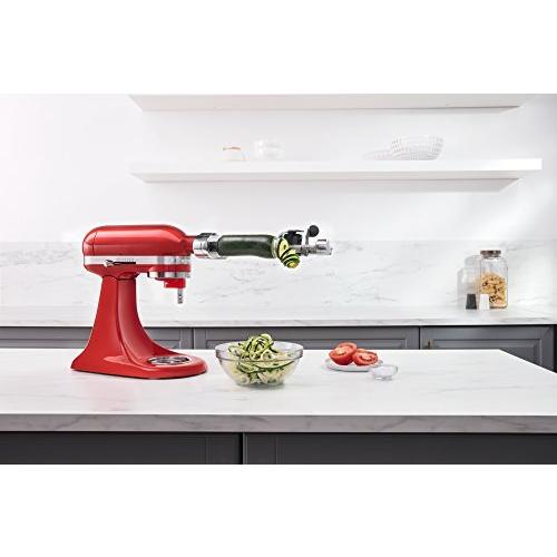 アウトレットオンライ KitchenAid KSM2APCスパイライザープラスアタ 北米版 KitchenAid KSM2APC Spiralizer Plus Attachment with Peel， Cor