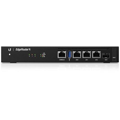 ユビキタスEdgeRouter 4，4ポートギガビットルータ 北米版 Ubiquiti EdgeRouter 4， 4Port