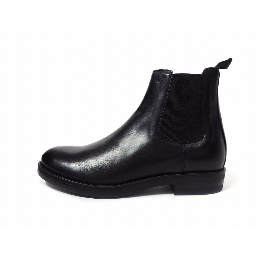 BOEMOS SIDE GORE BOOTS BLACK LEATHER ボエモス サイドゴアブーツ