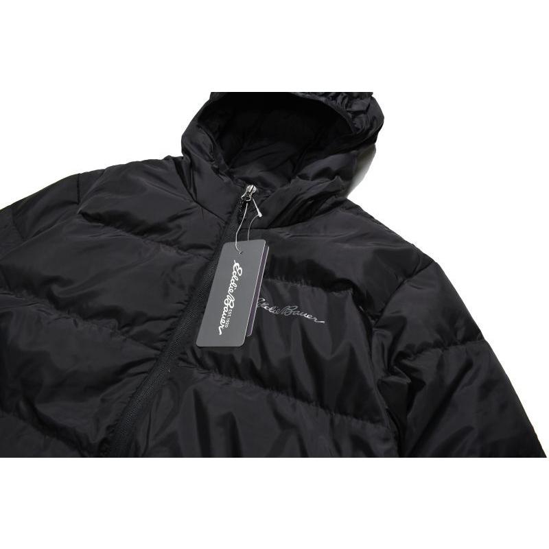 Eddie Bauer Wide Channel Hooded Down Jacket Black エディバウアー 020832303