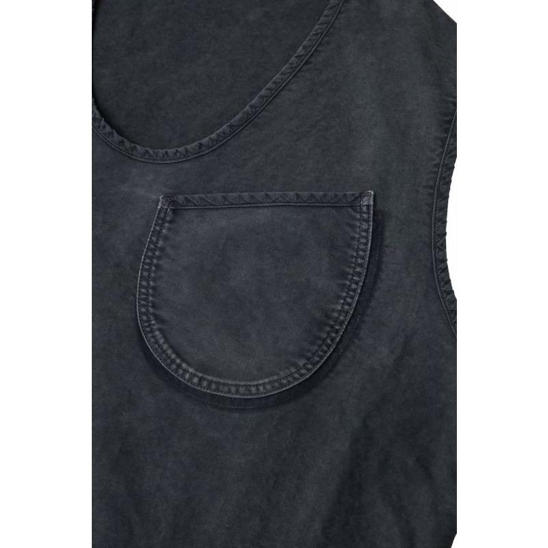 Porter Classic Vintage Traveler Pullover Vest Custom (Moleskin) Black ポータークラシック｜damagedone｜02