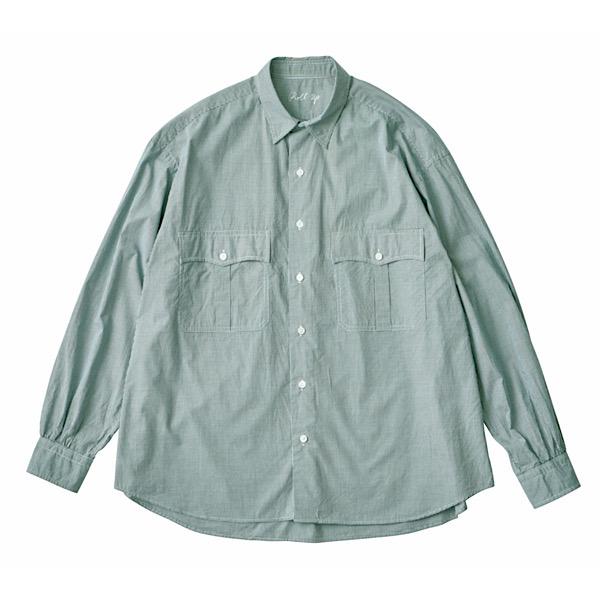 Porter Classic Roll Up New Gingham Check Shirt ポータークラシック ロールアップシャツ｜damagedone｜02