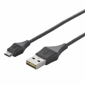 バッファロー どっちもUSBコネクター採用 USB2.0ケーブル(A to microB) 0.2m ブラック BSUAMBDU202BKAパソコン｜damap