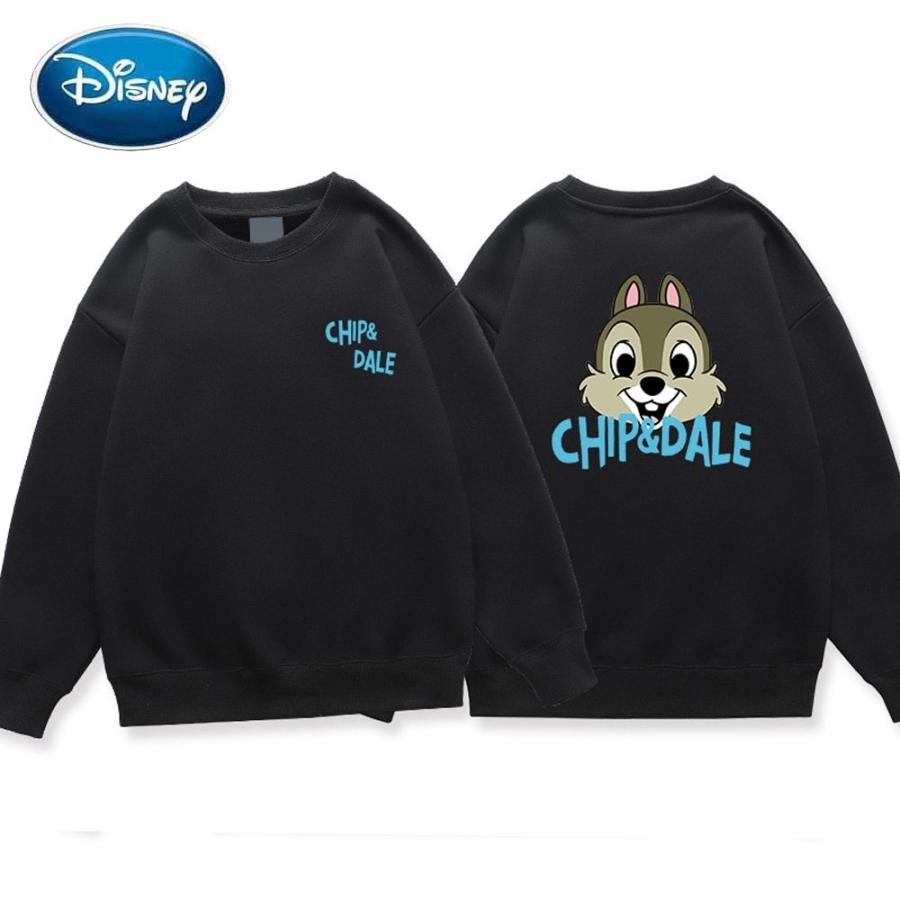 送料無料 ディズニー 女性 トレーナー 甘い チップ デール プリント ファッション ユニセックス 長袖 Oネック ジャンパー スウェット トップス 8色 偉大な Lewisfamilyinsurance Com