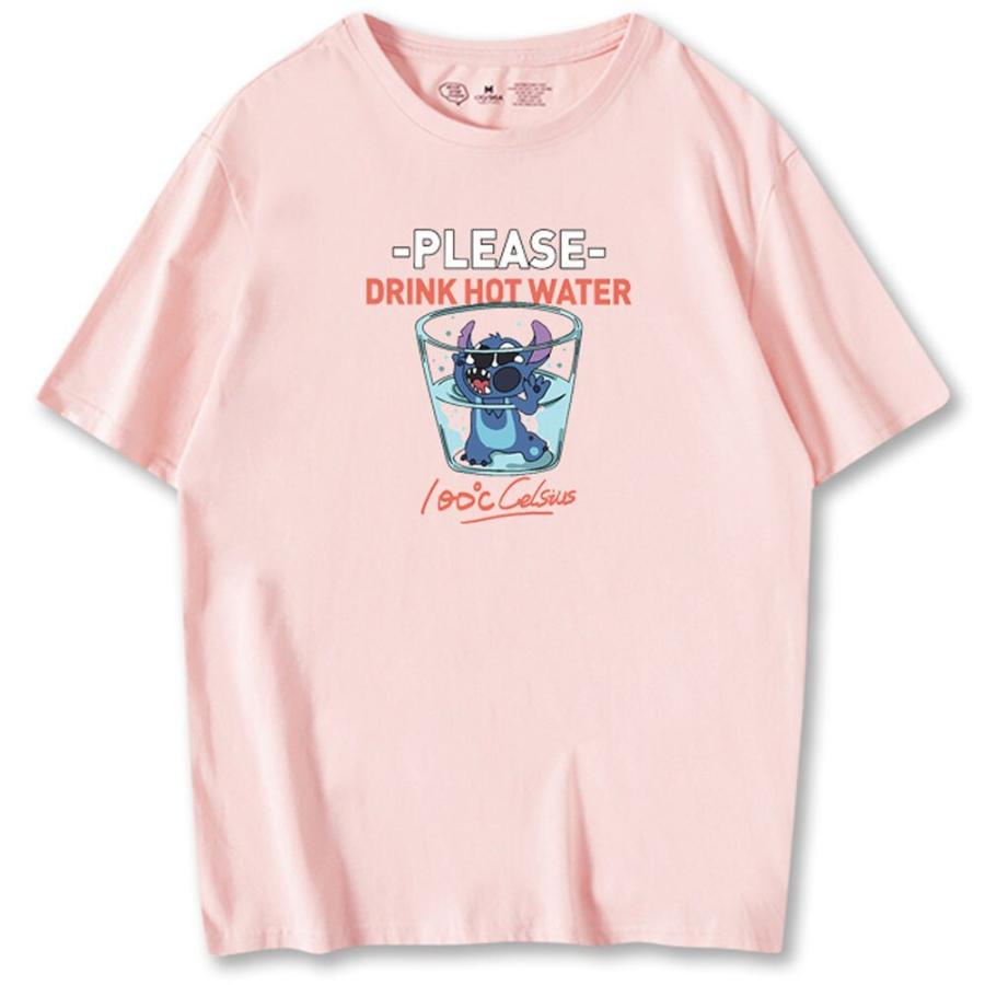 売り尽 ディズニー Tシャツ ステッチ リトルモンスター レター プリント Oネック プルオーバー 半袖 Tシャツ ユニセックス 女性 男性 トップス 10 Aet だま屋