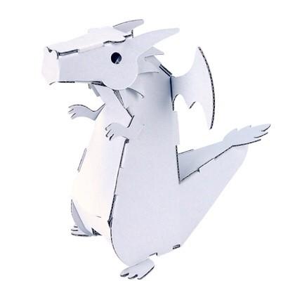 ダンボール 工作 キット クラフト ハコモ Hacomo Kids ドラゴン 送料無料 小型便にて配送 Kids04 ダンボールクラフトストア 通販 Yahoo ショッピング
