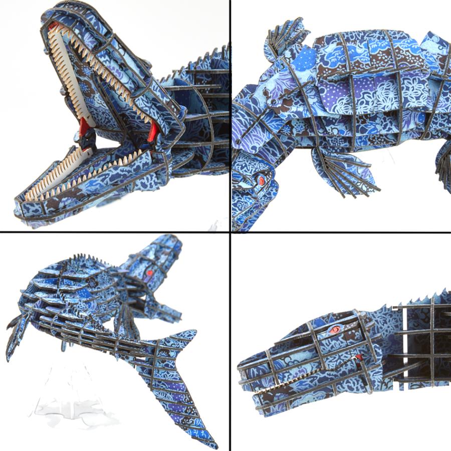 立体 ペーパークラフト ウラノ 恐竜 模型 3Dペーパーパズル DX＜越前