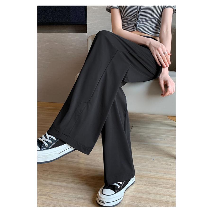 UVカット 冷感タイプ登場 夏 ワイドパンツ 涼しい さらてろ トレンド 韓国ファッション ワイドレッグパンツ レディース シンプル ゆったり |  | 15