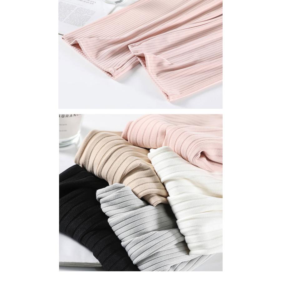 UVカット 冷感タイプ登場 夏 ワイドパンツ 涼しい 韓国ファッション ワイドレッグパンツ レディース シンプル ゆったり カジュアル おしゃれ |  | 04