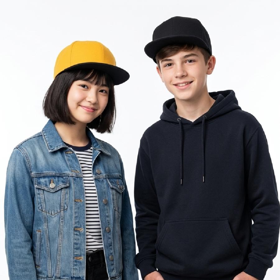 子供用 無地 hiphop シンプル 帽子 キャップ KIDS キャップ cap ヒップホップ ダンスストリート ピックシボーイ スナップバック キャップ |  | 05