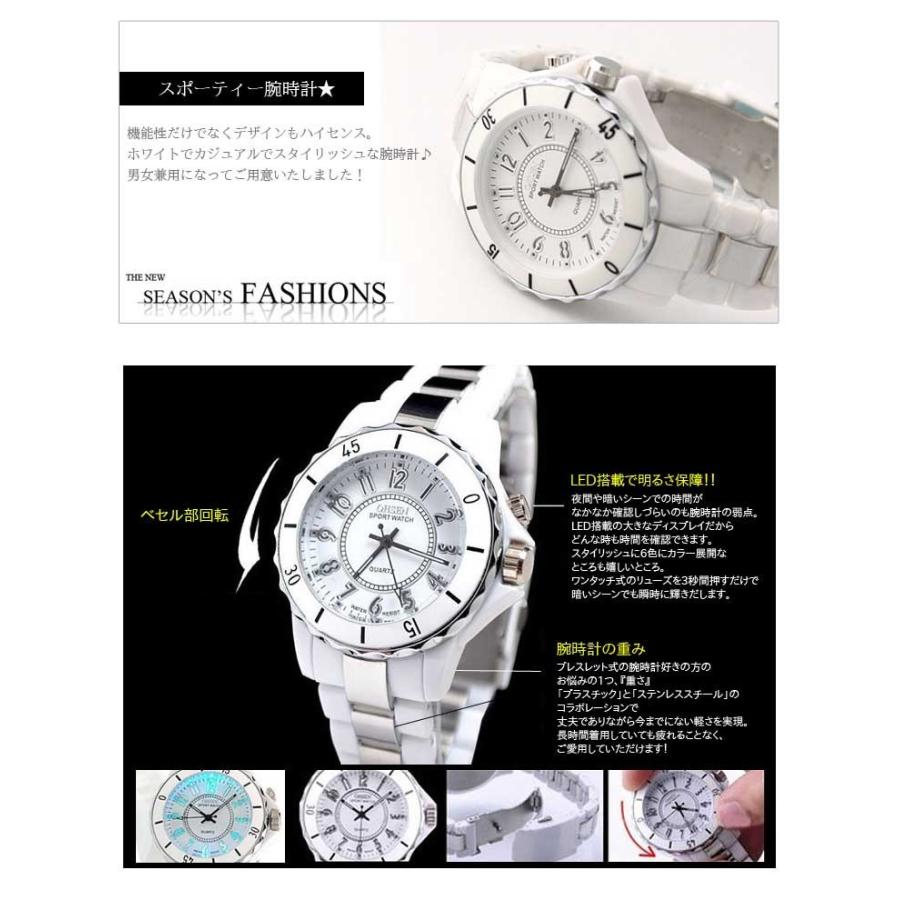 6色に光る 防水腕時計 スタイリッシュ スポーツウォッチ LEDディスプレイ かわいい メンズ レディース クリスタル カジュアル ビジュアル シルバー DM便送料無料 |  | 02