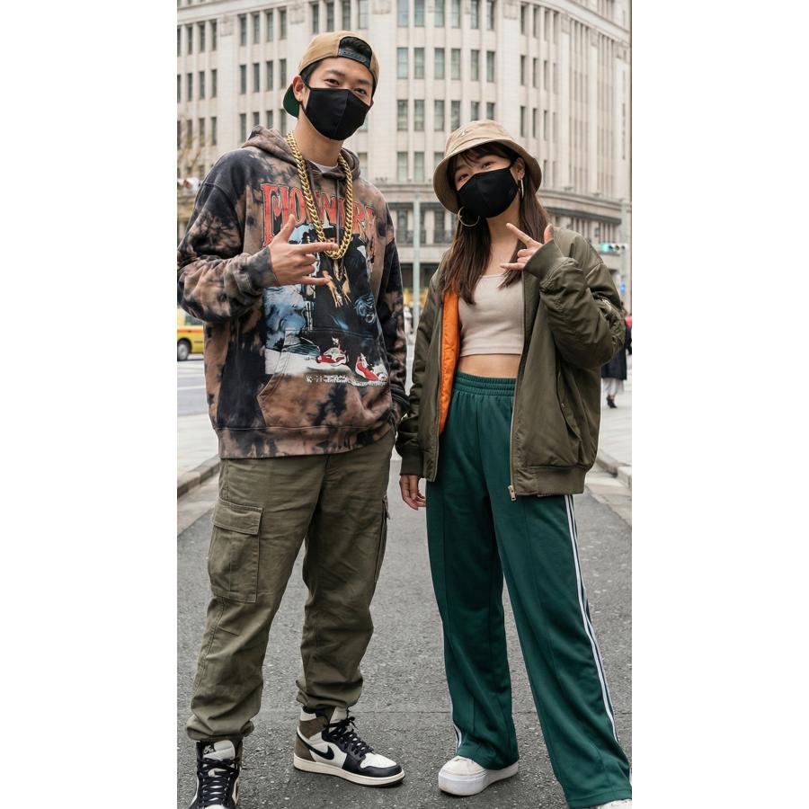 【2枚セット】3Dマスク 黒 マスク ブラックマスク ファッション ストリート B系 メンズ レディース ヒップホップ BLACK  花粉 V系 |  | 07