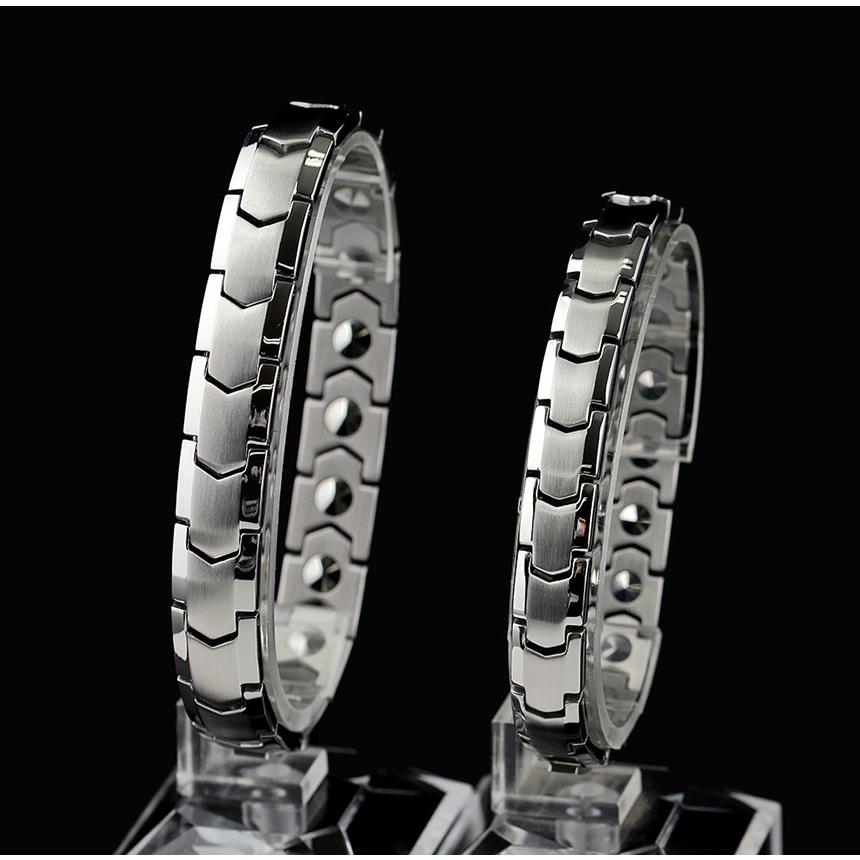 高純度99.9％ 最高級品質 ゲルマニウム ブレスレット シルバー メンズ レディース ジュエリー 男性 おしゃれ プレゼント ギフト クリスマス ケース付き シルバー |  | 01