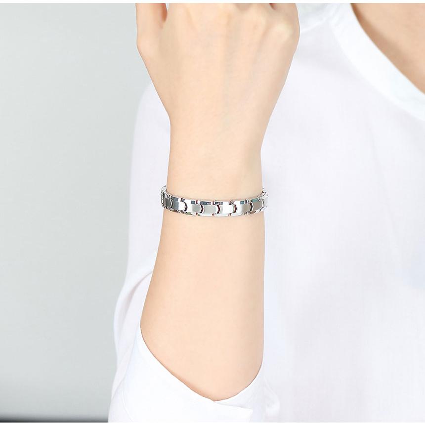 高純度99.9％ 最高級品質 ゲルマニウム ブレスレット シルバー メンズ レディース ジュエリー 男性 おしゃれ プレゼント ギフト クリスマス ケース付き シルバー |  | 04