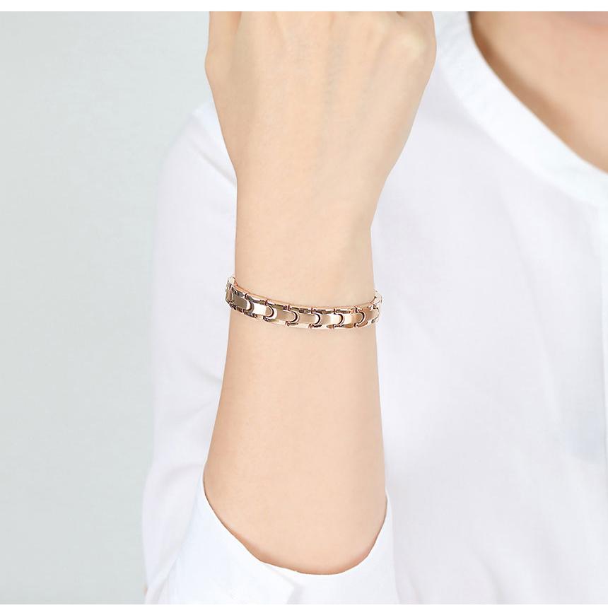 高純度99.9％ 最高級品質 ゲルマニウム ブレスレット シルバー メンズ レディース ジュエリー 男性 プレゼント ギフト クリスマス ケース付き ローズゴールド |  | 03