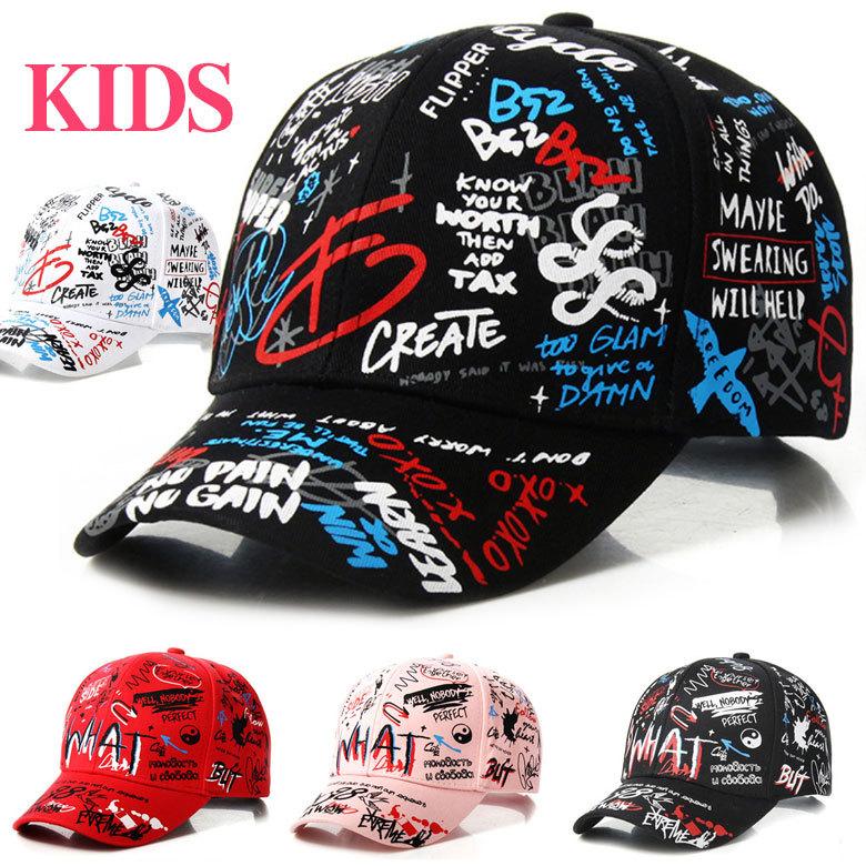 キャップ キッズ 帽子 女の子 男の子 春夏 オシャレ デニム UV コットン 可愛い かわいい キャップコーデ 子供 ダンス | 