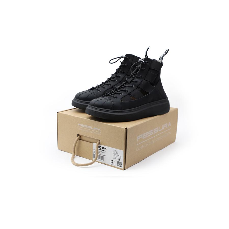 シューズ スニーカー 靴 FESSURA EDGE LYCRA BLACK メンズ レディース