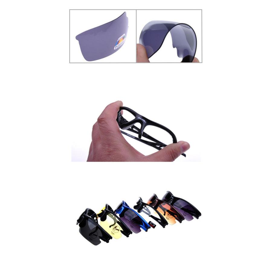 サングラス UVカット V400 メンズ アウトドア 紫外線 スポーツ サングラス ゴルフ サバゲー 防弾 軽量 スポーツサングラス |  | 02