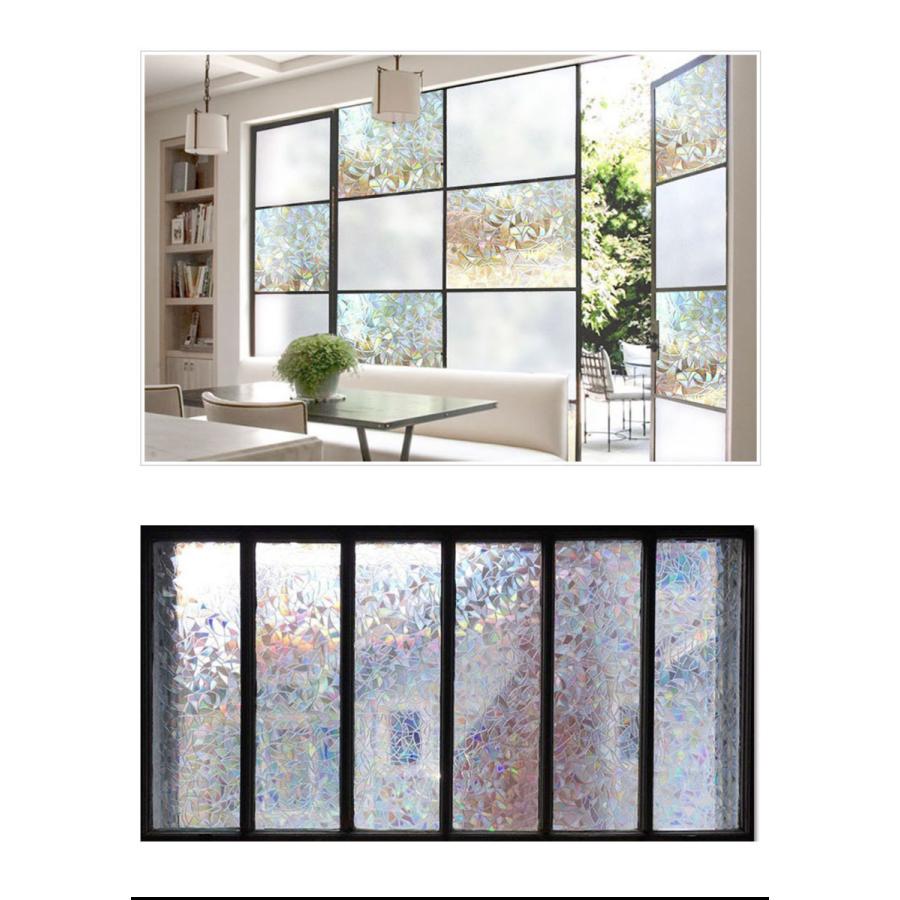 幅45cmX10cm単位 ガラスフィルム 窓 目隠しシート 結露防止 結露対策 ガラスシート すりガラス柄 花柄  モザイク 装飾 曇りプライバシー 対策 UVカット 無地 |  | 06