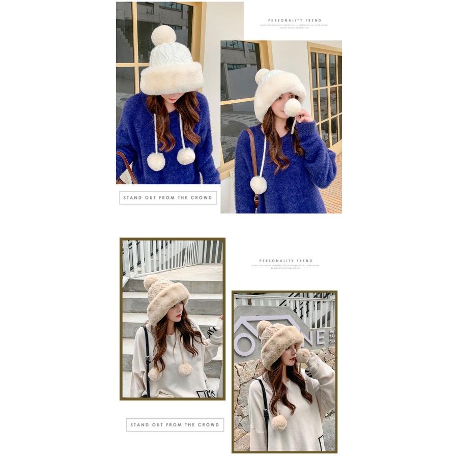 ふわふわ  帽子 ロシア帽子 スキー帽子 防寒用 パイロットキャップ 冬  レディース キャップ レディース ハット 可愛い エスキモー アウトドア |  | 05