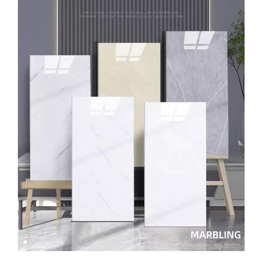 壁紙シール 大理石 フロアタイル10枚セット 30cm×60cm 大理石 リメイクシート のり付き シート 防水 キッチン リフォーム 浴室 台所 キッチン用 賃貸 |  | 01