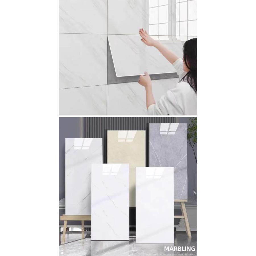 壁紙シール 大理石 フロアタイル10枚セット 30cm×60cm 大理石 リメイクシート のり付き シート 防水 キッチン リフォーム 浴室 台所 キッチン用 賃貸 |  | 08