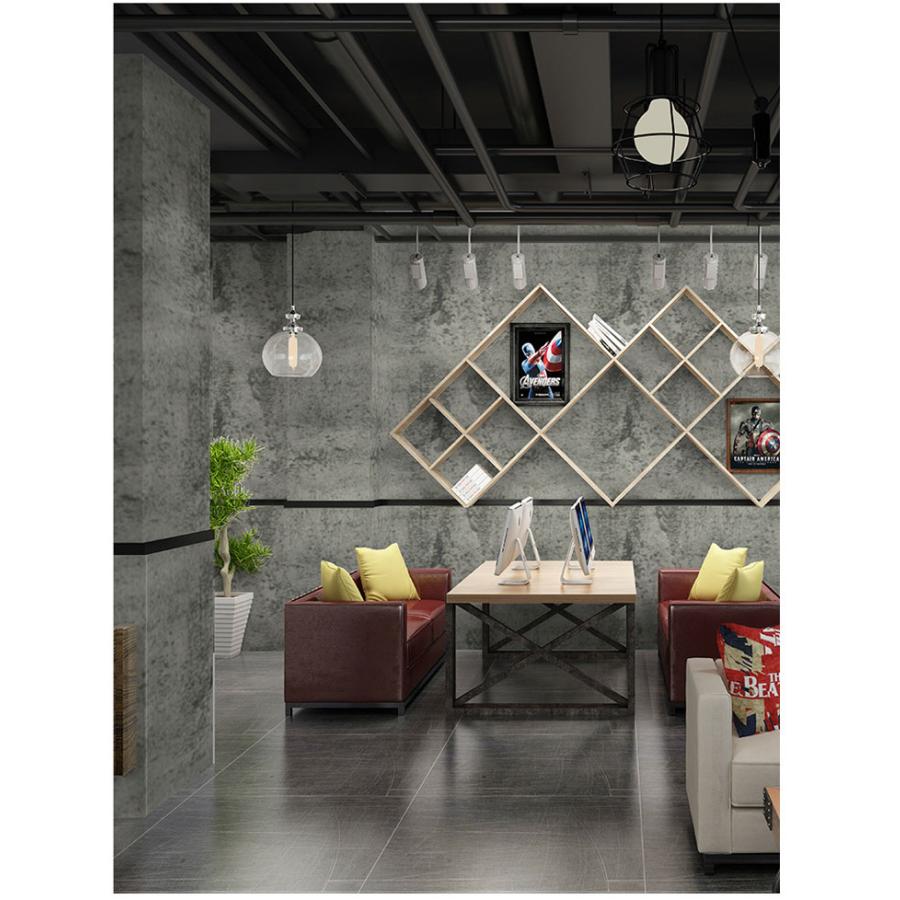 壁紙 コンクリート モルタル 60cmX3m単位 粗めな質感のコンクリート 壁紙で部屋のインテリアをおしゃれに グレー モノトーン 貼ってはがせる |  | 01