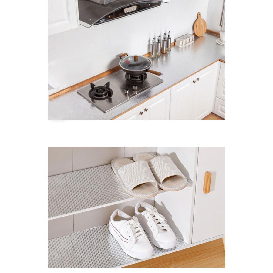 キッチンシート 耐熱シート 壁紙シール ホイル シール 60cm幅x200cm 壁紙 のり付き 台所用 キッチン 防汚 耐熱 戸棚シート インテリア雑貨  ウォールステッカー |  | 03