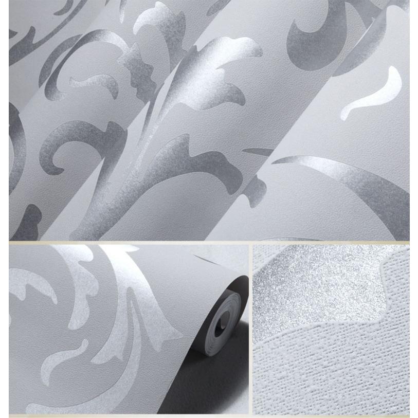 壁紙 エレガント 金 銀 53cm×9.5m DIY のりなし おしゃれラグジュアリー 北欧 輸入壁紙 ラッシュ 賃貸 厚手 シンプル リフォーム 補修 ゴールド シルバー |  | 07
