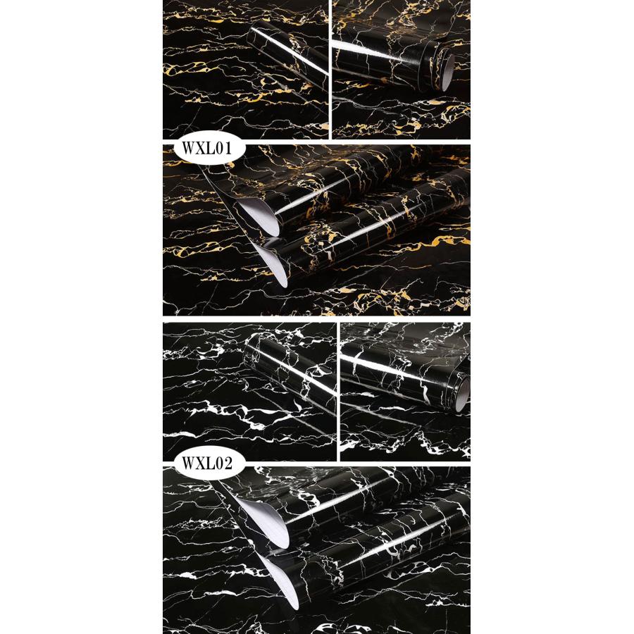 壁紙　のり付き 壁紙シール 大理石 シート リメイクシート 巾60cm×10cｍ リフォーム シート　大理石柄 粘着シート キッチンシートリフォーム 家具 トイレ 床 |  | 05