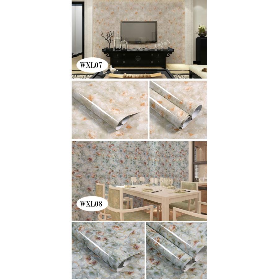 壁紙　のり付き 壁紙シール 大理石 シート リメイクシート 巾60cm×10cｍ リフォーム シート　大理石柄 粘着シート キッチンシートリフォーム 家具 トイレ 床 |  | 06