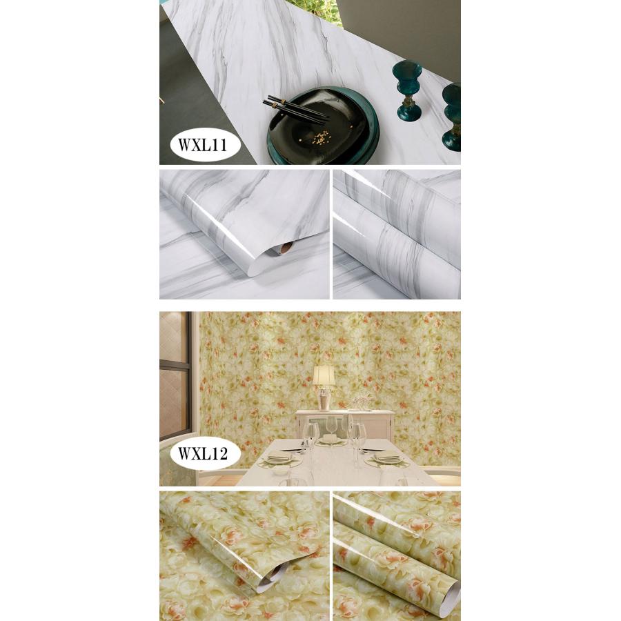 壁紙　のり付き 壁紙シール 大理石 シート リメイクシート 巾60cm×10cｍ リフォーム シート　大理石柄 粘着シート キッチンシートリフォーム 家具 トイレ 床 |  | 08