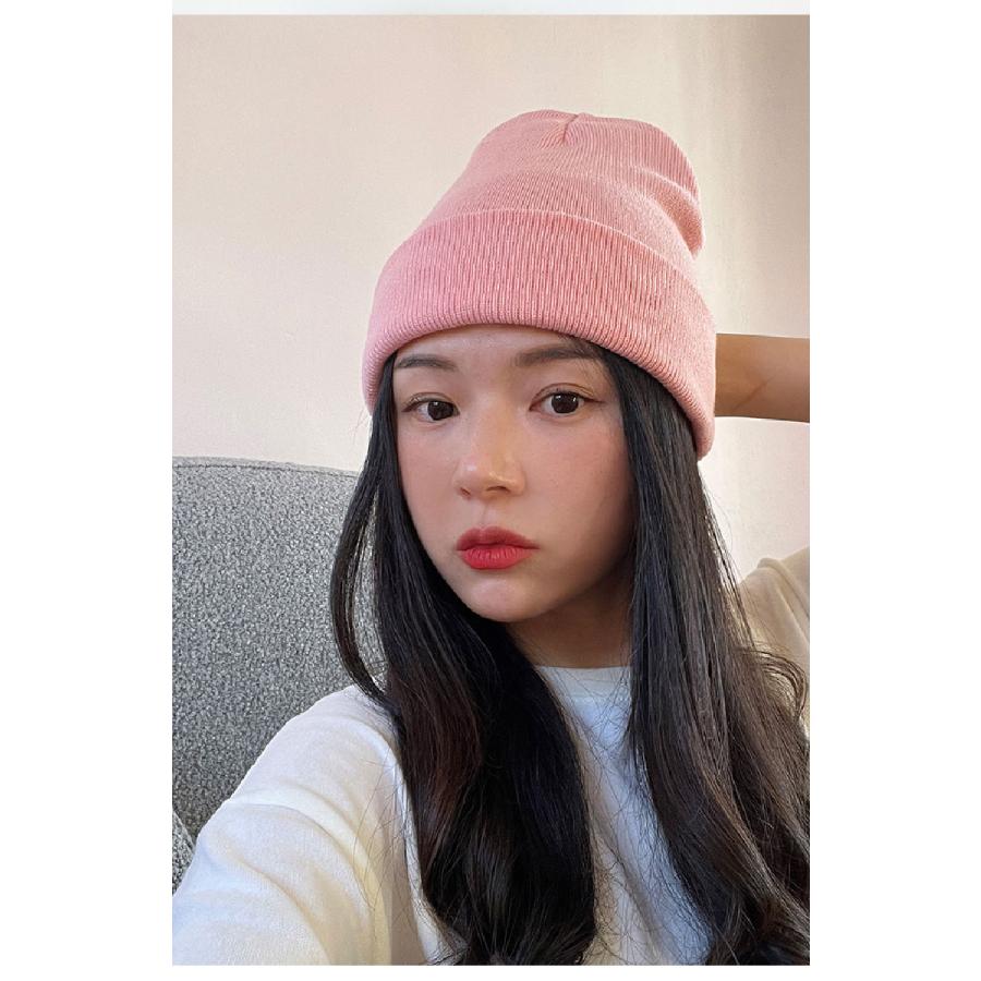 20色 ニット帽 カラフル 帽子 キャップ シンプル ビーニーニット