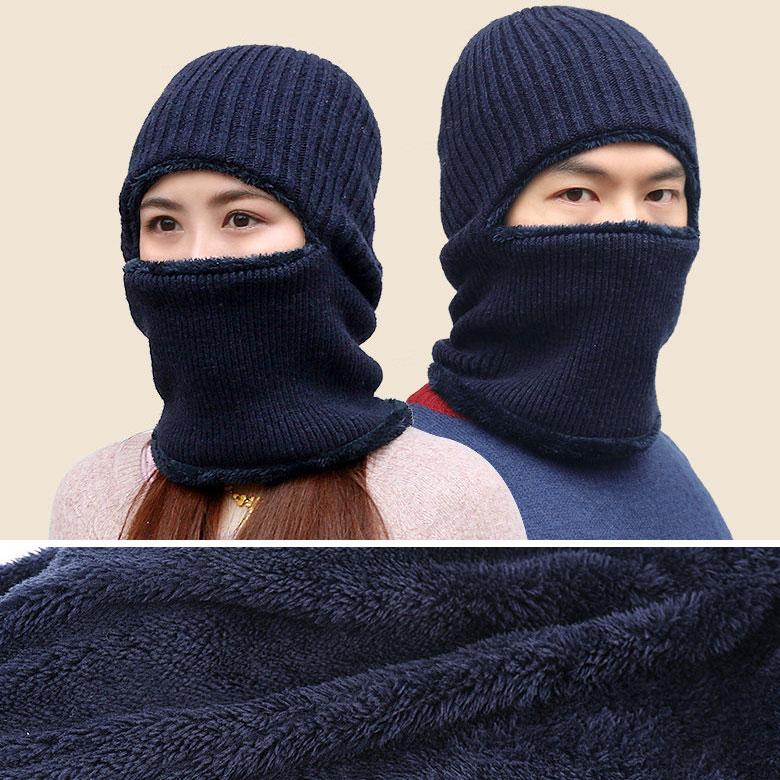 バラクラバ ニット帽 フェイスマスク一体型 メンズ レディース 防寒 目出し帽 ネックウォーマー 秋冬 アウトドア 無地 選べる2タイプ 通勤 通学 自転車 |  | 05